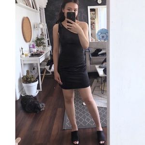 Mini Black Dress - Size S